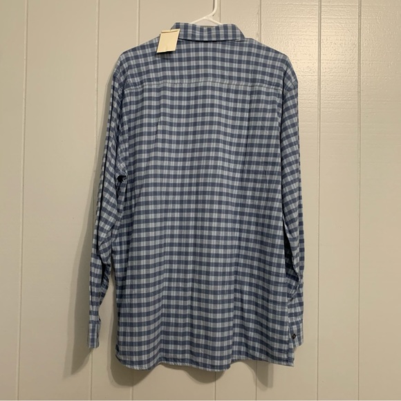 NWT Men’s Blue Plaid Orvis Cotton Active Fit Long-Sleeved Button Down Shirt - Picture 6 of 6